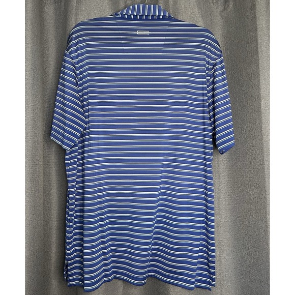 Carnoustie Performance‎ Golf Polo Mens Size Large Blue Striped - Picture 6 of 7